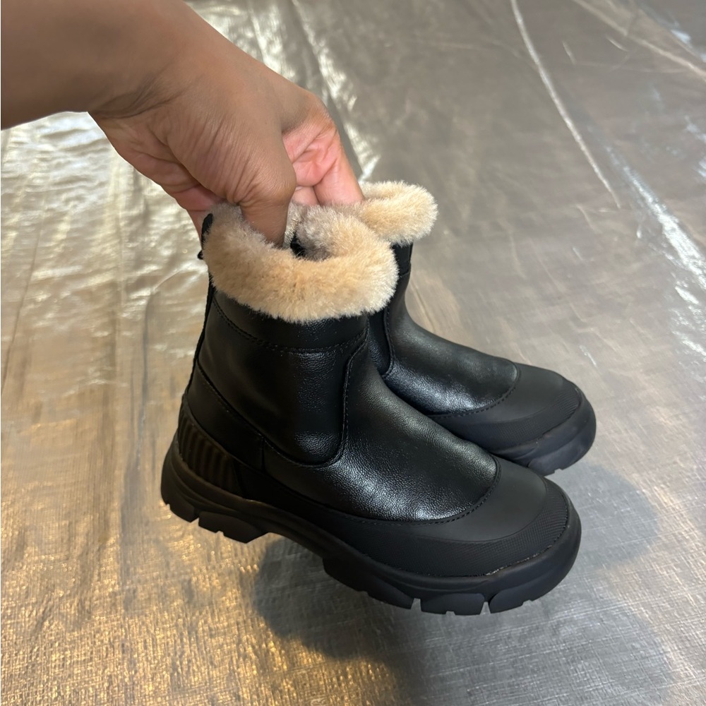 Zara Black and Cream Kids Boots